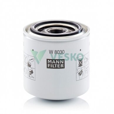 Alyvos Filtras W 8030 Mann Filter Alyvos Filtras W 8030 Mann Filter