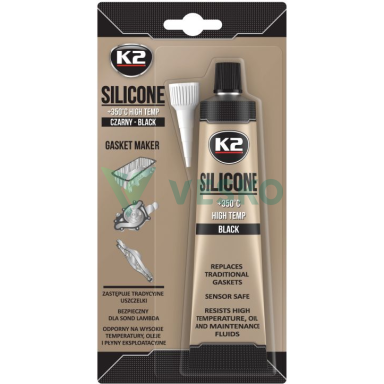 Aukšta temp. Silikonas K2 Pilkas