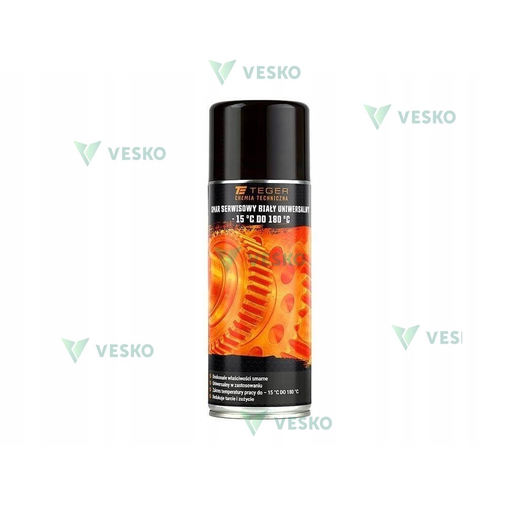 Baltas Universalus Techninės Priežiūros Tepalas -15°C iki 180°C 400 ml / TEGER Baltas Universalus Techninės Priežiūros Tepalas -15°C iki 180°C 400 ml / TEGER