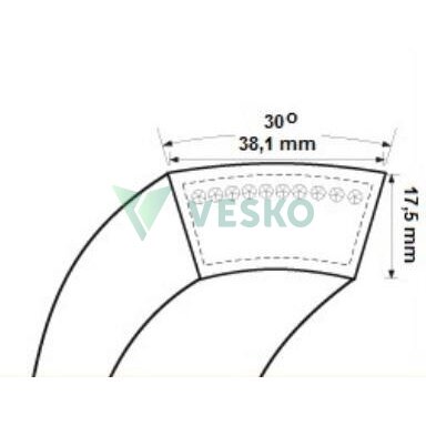 Diržas HK/H-2810 Stomil 1 Diržas HK/H-2810 Stomil 1