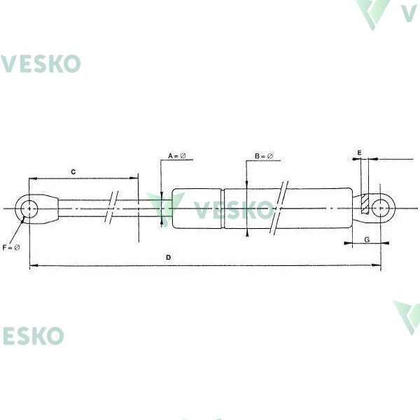 Dujinė spyruoklė 1 Dujinė spyruoklė 1
