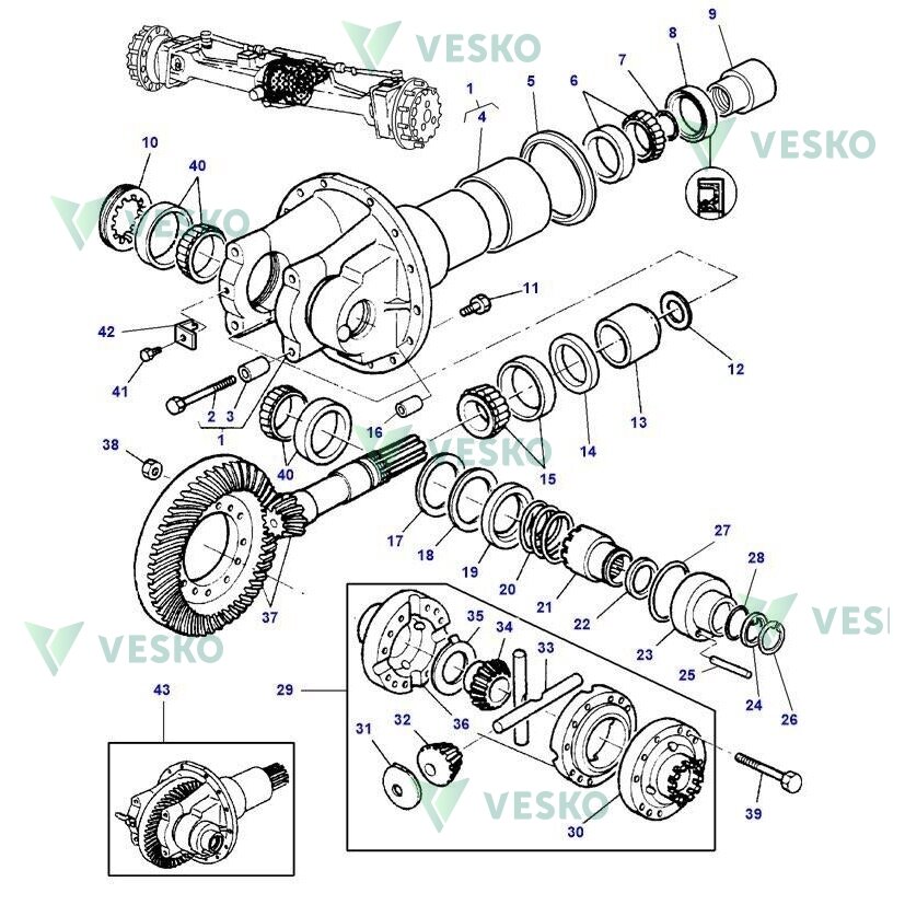 Įvorė 3764215M1 Massey Ferguson 1