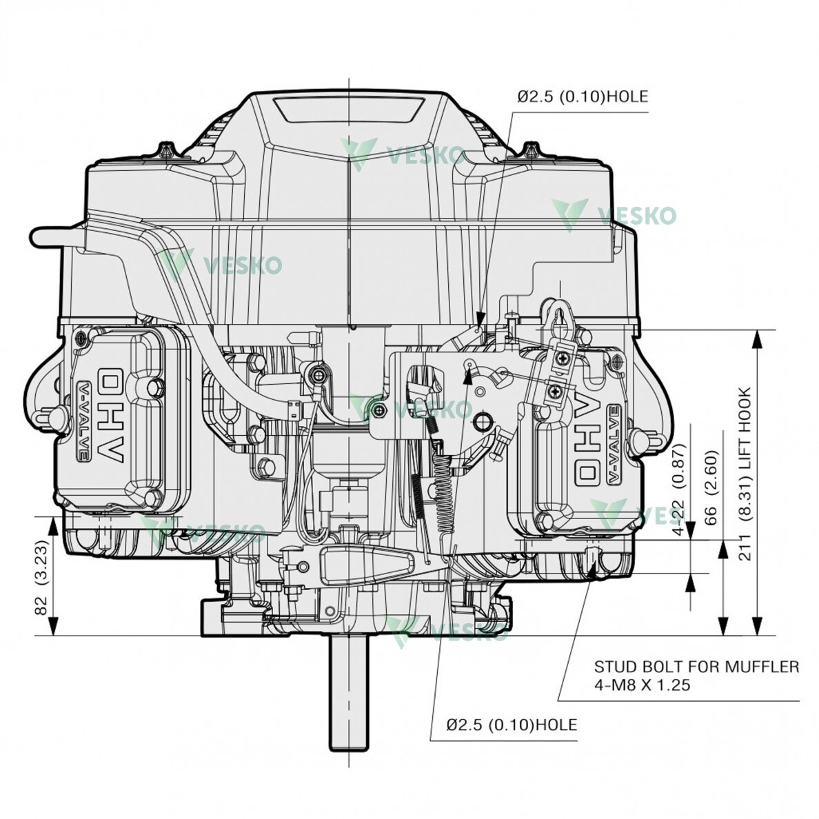 Kawasaki FS541V Benzininis Variklis 2