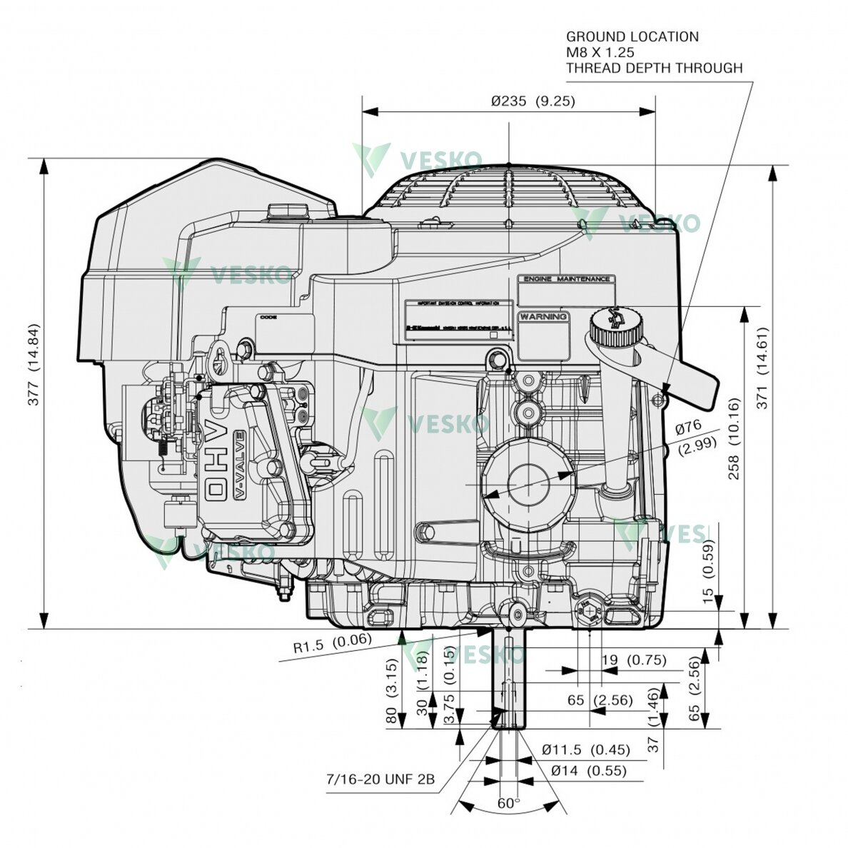 Kawasaki FS541V Benzininis Variklis 3 Kawasaki FS541V Benzininis Variklis 3