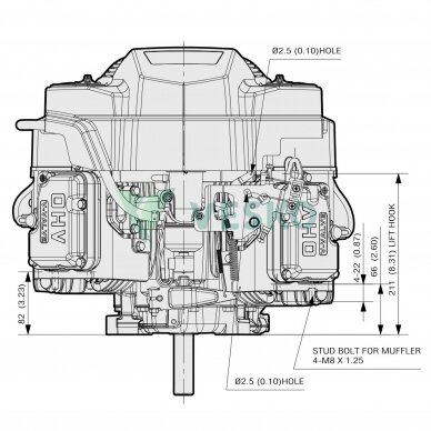 Kawasaki FS541V Benzininis Variklis 2