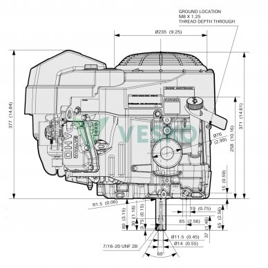 Kawasaki FS541V Benzininis Variklis 3