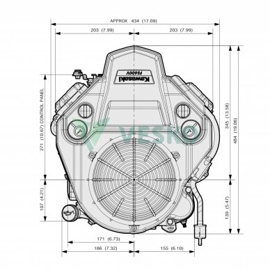 Kawasaki FS541V Benzininis Variklis 5 Kawasaki FS541V Benzininis Variklis 5