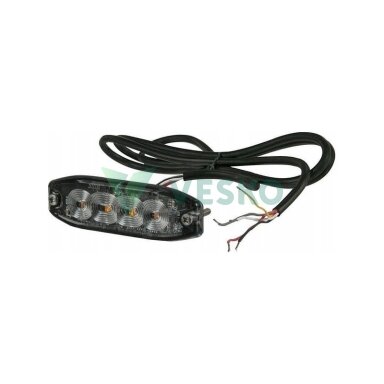 LED Įspėjamoji Šviesa (Gintarinė) 4 LED Kramp