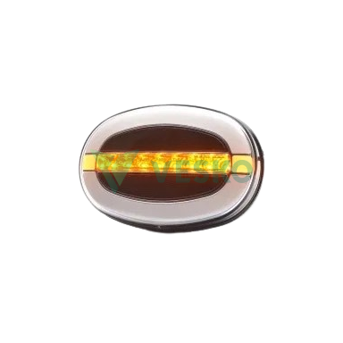 LED Priekinis Žibintas Ovalus