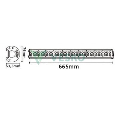 LED Žibintas 180W, 10-30V, 60 CREE LEDx3W