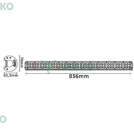 LED Žibintas 234W, 10-30V, 78 CREE LEDx3W 1