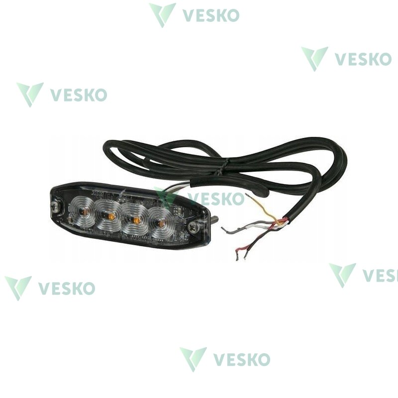 LED Įspėjamoji Šviesa (Gintarinė) 4 LED Kramp LED Įspėjamoji Šviesa (Gintarinė) 4 LED Kramp