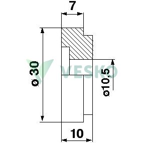 Metalinė Peiliuko Įvorė 060015 Claas 1 Metalinė Peiliuko Įvorė 060015 Claas 1