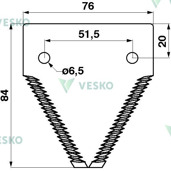 Peiliukas 611203 Rasspe 1