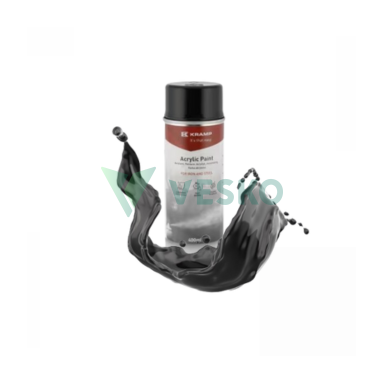 Purškiami Dažai Juodi 400ml Kramp