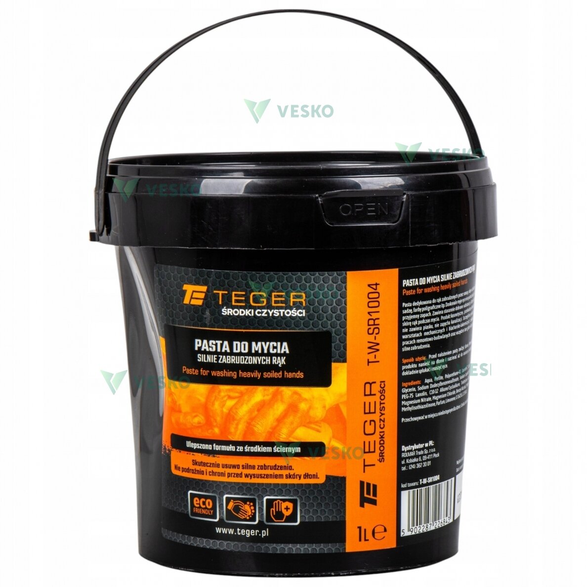 Pasta stipriai suteptoms rankoms plauti TEGER 1 L Pasta stipriai suteptoms rankoms plauti TEGER 1 L