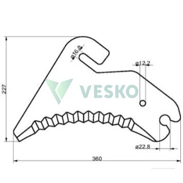 Smulkinimo Peilis 5250982210900F 1 Smulkinimo Peilis 5250982210900F 1