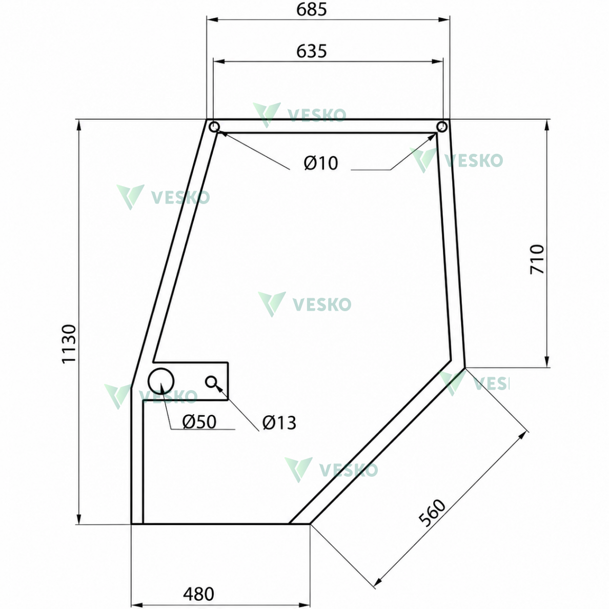 Stiklas D7307