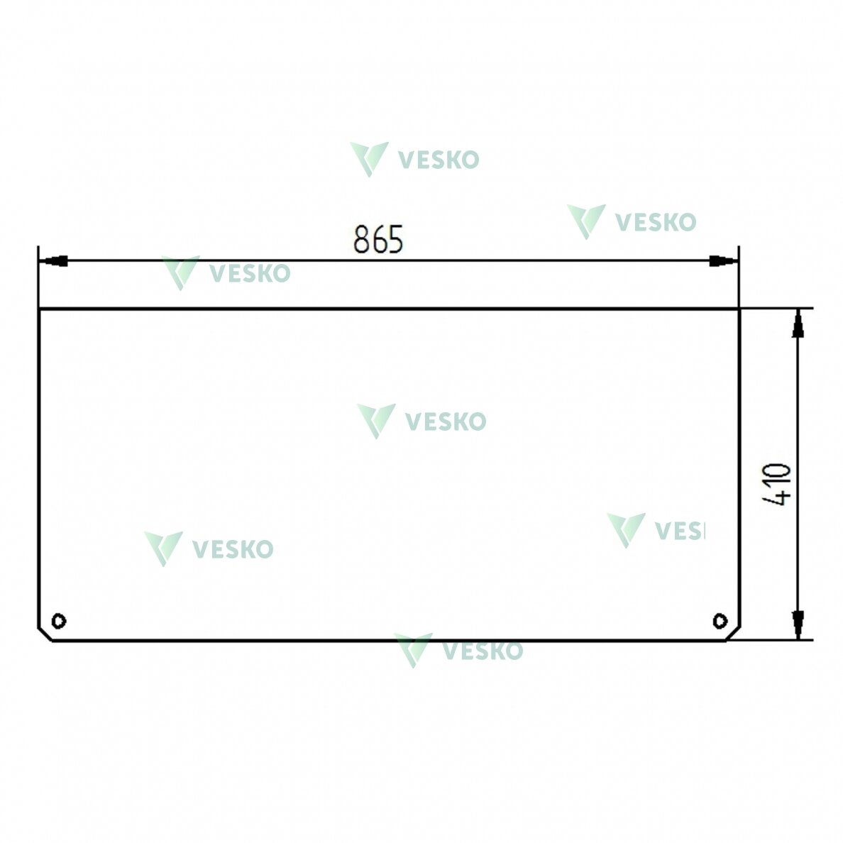 Stiklas Priekinis Apatinis Yanmar 172A5968810
