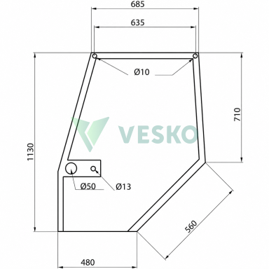 Stiklas D7307