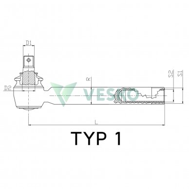 Traukės Antgalis AL160203 John Deere 1