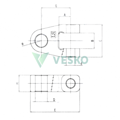 Traukės Galvutė 25.7 mm 1 Traukės Galvutė 25.7 mm 1