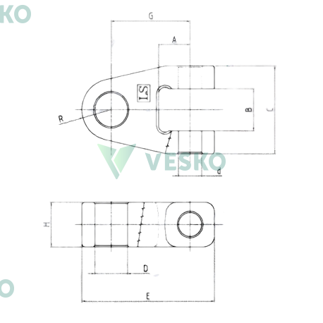 Traukės Galvutė 25.7 mm 1 Traukės Galvutė 25.7 mm 1
