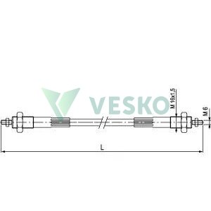 Vairo Trosas Su Sriegiu D018C1X1000 1 Vairo Trosas Su Sriegiu D018C1X1000 1