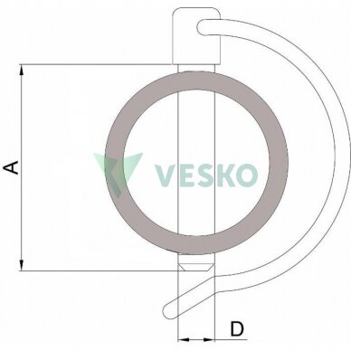Vamzdžio Kaištis 10x60 mm 1